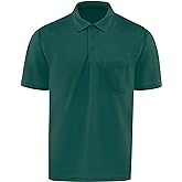 Red Kap Mens Short Sleeve Performance Knit Pocket Coro Polo