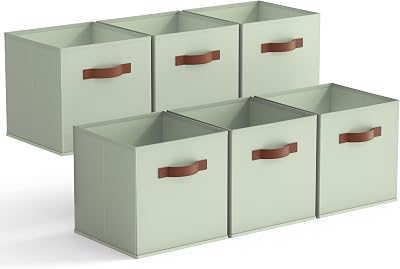 GRANNY SAYS Cube Storage Boxes 6 Pack 27x27x27.5 cm Sage Green