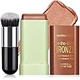 HOSAILY Cream Contour Stick for Cheeks Tint, Multi-Use Makeup Highlighter Blush Bronzer Stick, Natural Glow Solid Moisturizer Stick Blendable Illuminator On-the-Go Shimmer Cream Contour Makeup-03