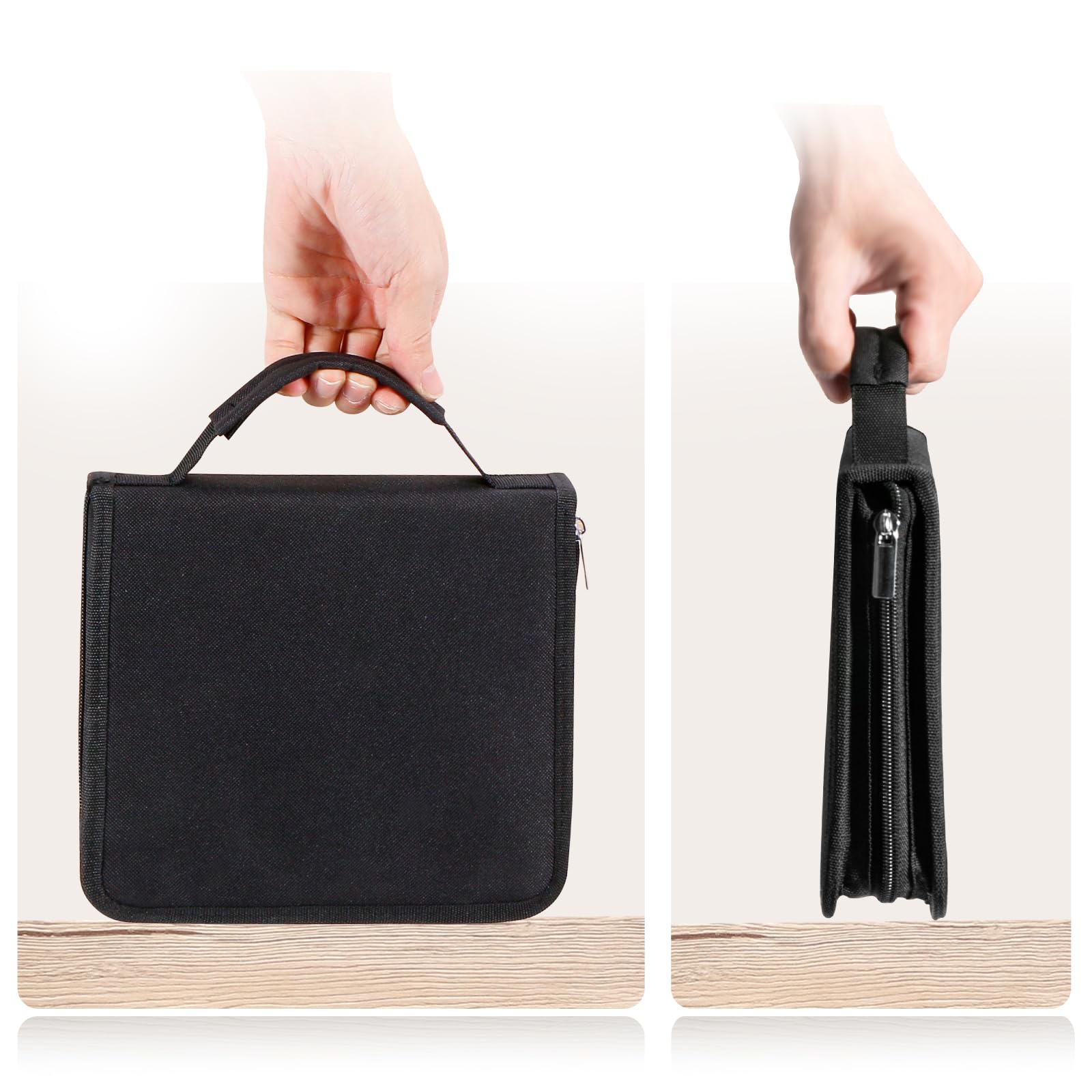 UNIMEIX Magnetic Sheets for Die Storage with Mold Bag, 12 Pcs Stamp and Die Storage Sheets and 12 Pcs Pockets for Card Making Supplies(0.8 mm Thickness) (Black)