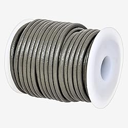 GENIQUE Real/Genuine Round Leather String Cord for