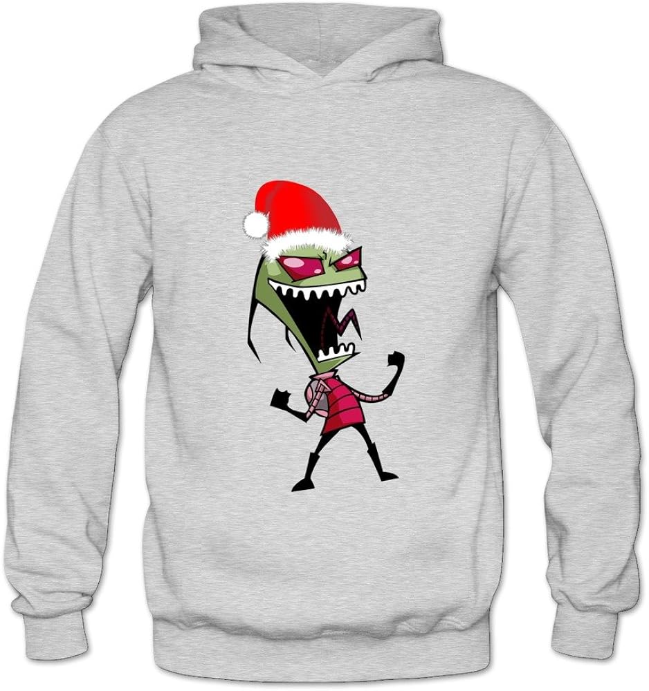 Amazon.com: LIUTOY Women's Long Sleeve Invader Zim Christmas Sweatshirt Hoody Ash XXL: Clothing
