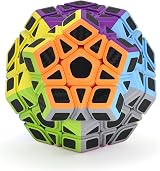 ROXENDA Dodecahedron Cube Pentagon Speed Cube Carbon Fiber Sticker view 1
