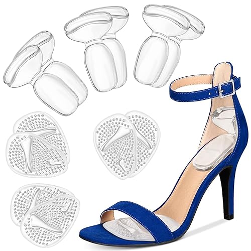 ONUEMP Heel Cushion Inserts and Metatarsal Pads for Women, Pairs