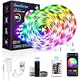 deerdance Smart LED Strip Lights, 32.8feet Works with Alexa Google Assistant APP Control Music Sync 16 Million Colors 5050 RGB WiFi Light Strip for Bedroom TV Ceiling Kitchen Cabinet Party