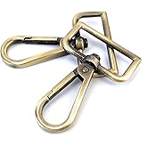 VersaKits 10 Pcs D Ring Swivel Lobster Claw Clasps Push Gate Snap Hooks Trigger Clips for Purse Keychain Strap Making