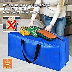 Heavy Duty Extra Large Storage Bags, XL Blue Moving