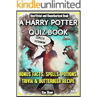 A Harry Potter Quiz Book: Bonus Facts, Spells, Potions, Trivia & Butterbeer Recipe book cover