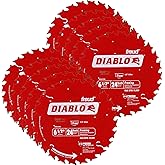 Freud D0624A Diablo 6-1/2-inch 24T ATB Perma-Shield Framing Saw Blades, 10-Pack