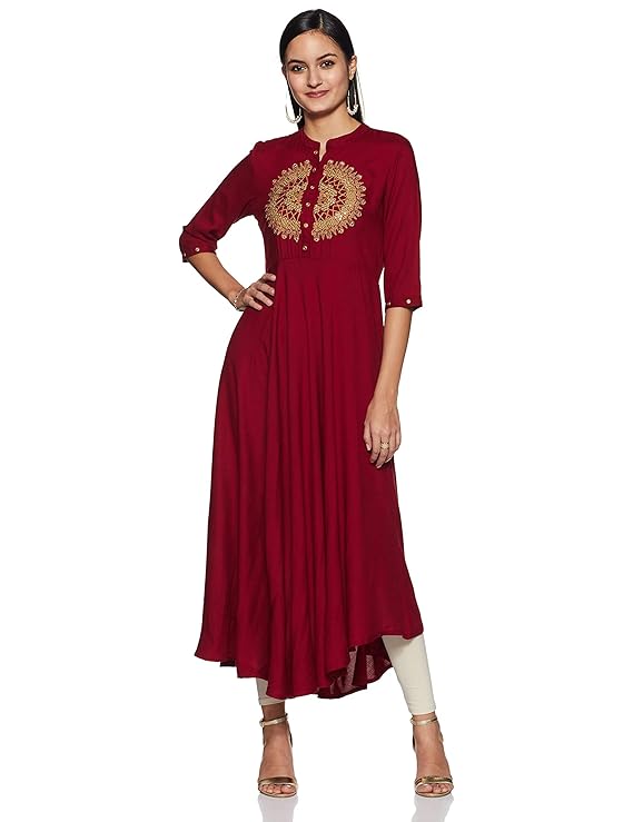 Women's Rayon anarkali Kurta