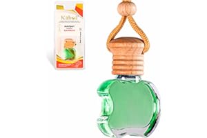 Kabod 10ml Bamboo Car Air Freshener, Hanging Bottle Essential Oils Diffuser for Car, 30 to 45 Days Long-Lasting Aromatherapy, Auto Interior Odor Eliminator for a Pleasant Drive - Fresh Fragrance