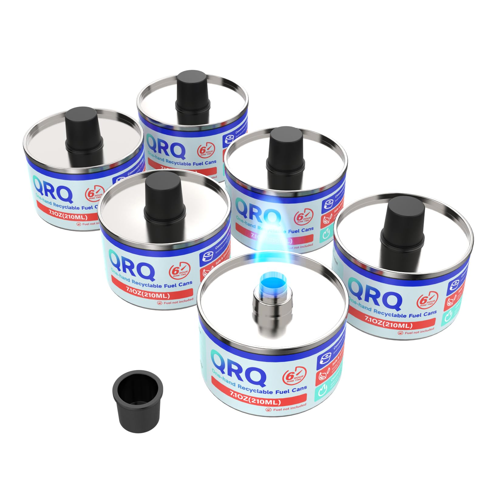 Chafing Fuel Cans,QRQ Reuseable Fuel Cans for Food Warmer,Liquid Fuel ...