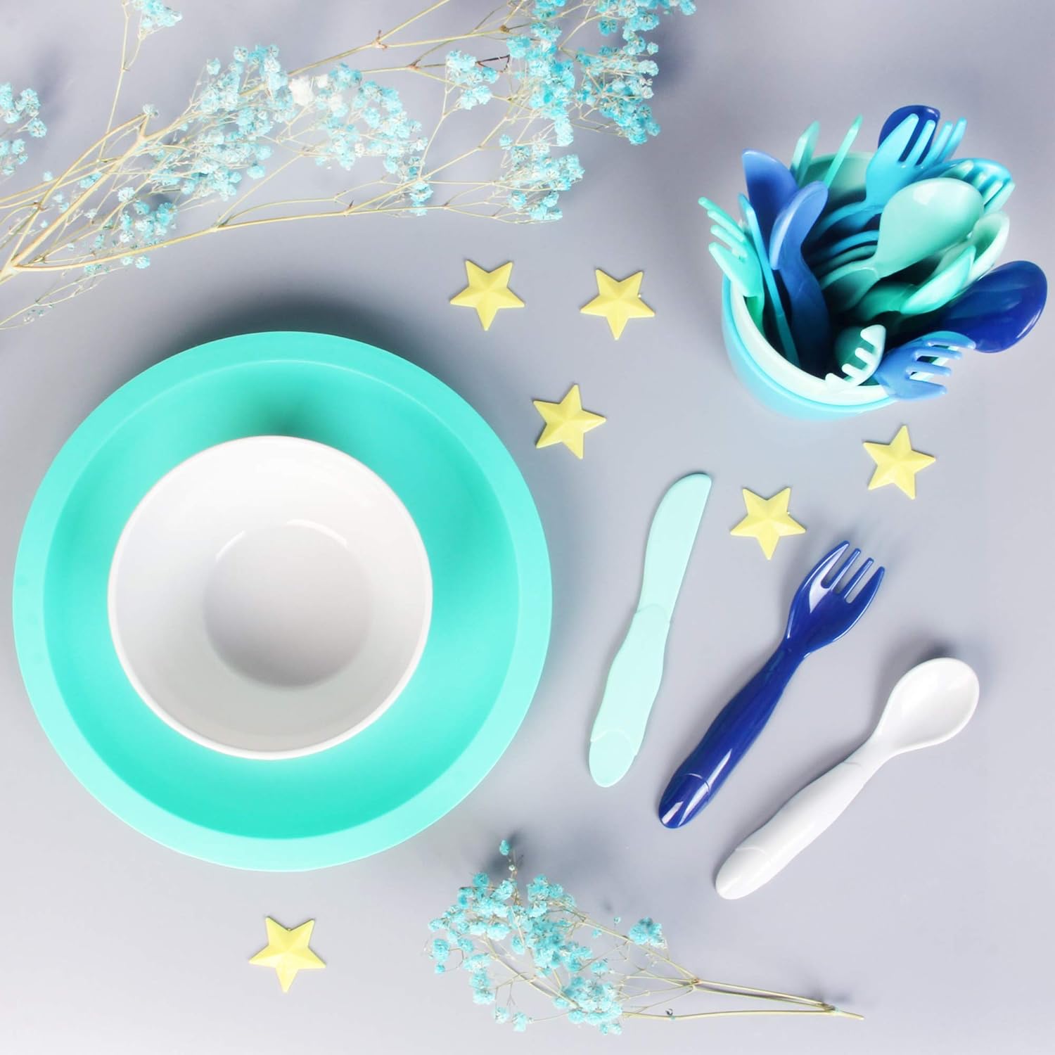 Generique Fourchette Cuillere Repas 140 Set De Couvert Plastique Pour Bebe Avec Sa Boite De Rangement Pjmasks Bouees Jeux D Eau Et De Plage Mkyra Org