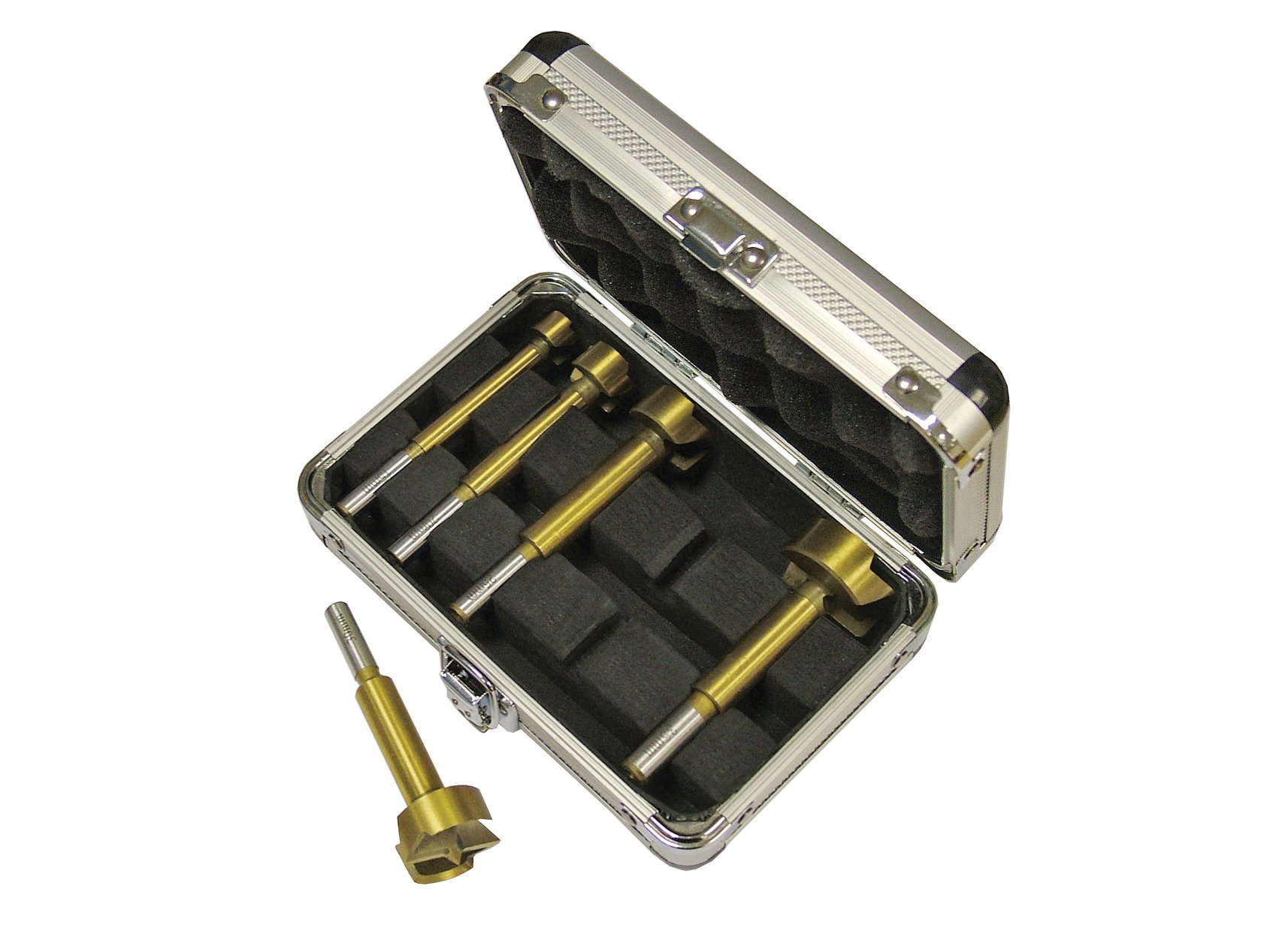 Faithfull Forstner Bit Set in Aluminium Case (5 Pieces)