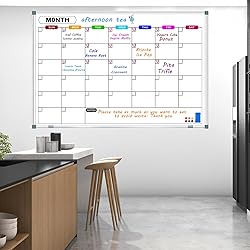 CALENBO Big Magnetic Whiteboard Calendar - 60 X 40