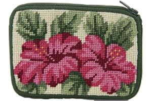 ALICE PETERSON Coin Purse - Hibiscus - Needlepoint Kit