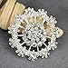Your Perfect Gifts 10 pcs Assorted Rhinestone Buttons Brooch Embellishment Set Pearl Crystal Wedding Brooch Bouquet BT165
