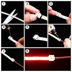 25 Pack erless Led Tape Light Connectors Tighten