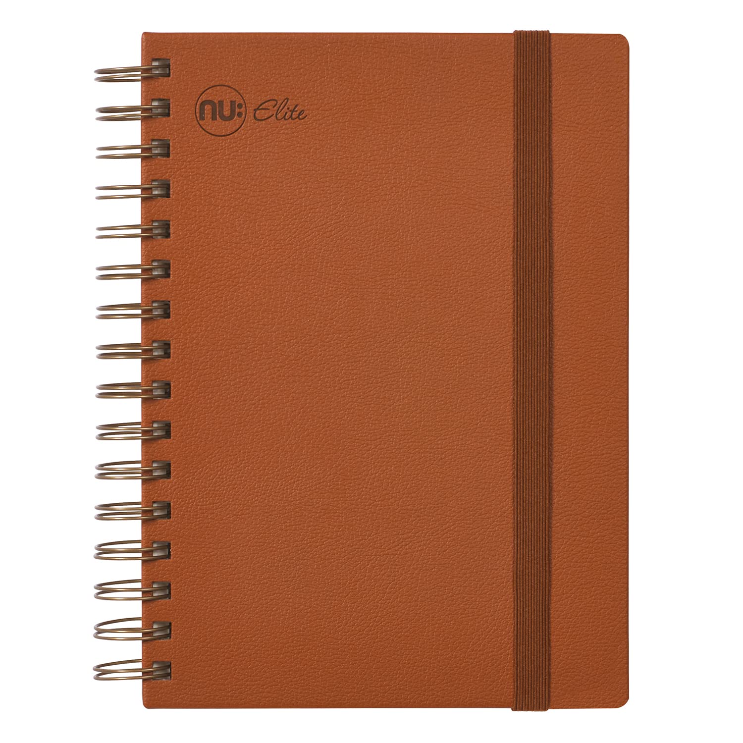 Nu Notebooks - Elite Premium Range - Wire Journal Notebook - A4 Notebook - Hardback Notebook - Stationery Notebooks - Tan Journal - 120 Pages