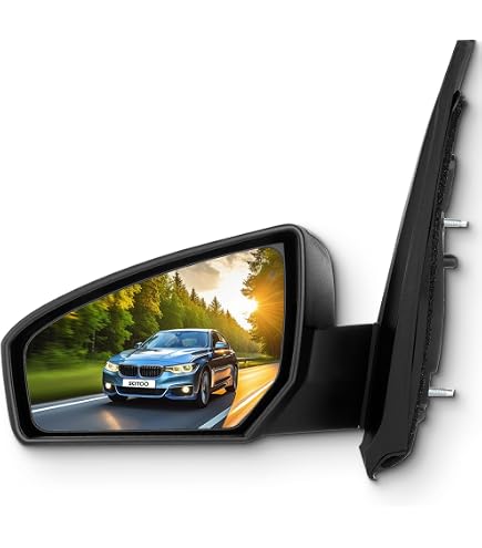 DNA Motoring Left Side Power Door Mirror - OEM Factory Style Replacement With Manual Fold, Part #MR-FO1320291 - View #5
