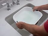 Addis Premium Soft Grip Large Rectangular Washing Up Bowl 9.5 L White Grey view 3