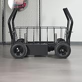 Onwowsun Wheeled Fitness Sled for Track Training Adjustable 8-Resistance Tank Sled Gym Weighted Sled Resistance Band