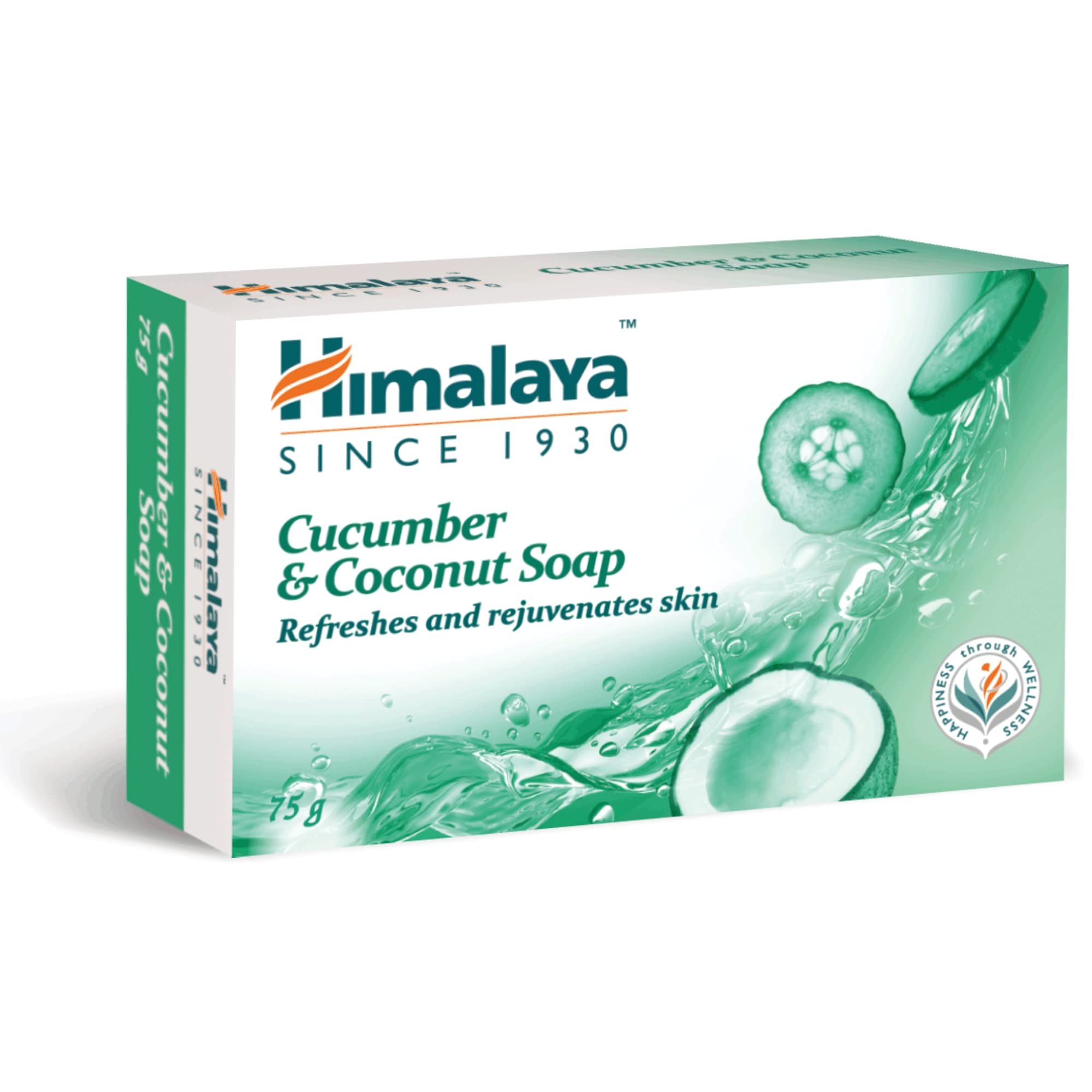 Himalaya Coconut and Cucumber Soap, Does Not Dry Skin -75g
