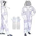 Bee Stars 3 Layer Bee Suit With Fencing Veil And One Pair Gloves Ventilated Sting Proof Beekeeping Suit For Beekeepers