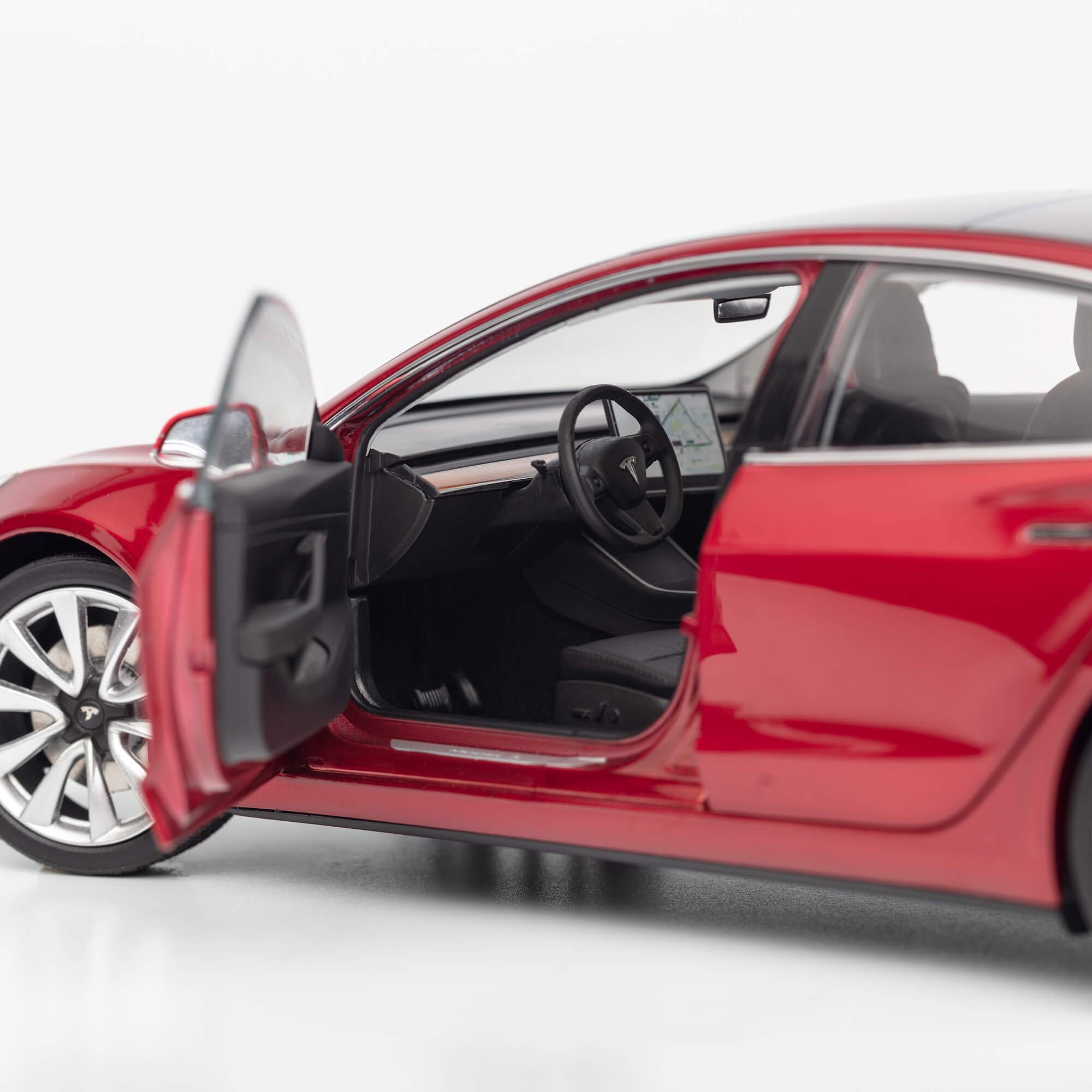 Tesla Diecast 1 18 Scale Model 3 Multi Coat Red | Desertcart Maldives