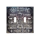Xuejiaku Decorative Switch Plate Covers Bathroom