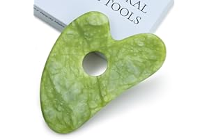 THLHKD Gua Sha Facial Tools, Natural Jade Stone Guasha, Guasha Board for SPA Acupuncture Therapy Trigger Point Treatment, Gua Sha Scraping Massager for Jawline Sculpting and Puffiness Reducing
