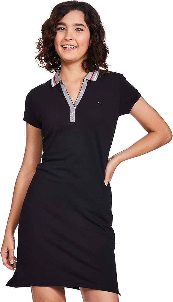 Buy Tommy Hilfiger Cotton T-Shirt Casual Dress at Amazon.in