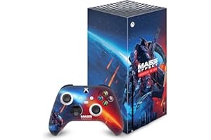 Head Case Designs Officially Licensed EA Bioware Mass Effect Key Art Legendary Graphics Vinyl Sticker Gaming Skin Decal Cover Compatible With Xbox Series X Console and Controller Bundle