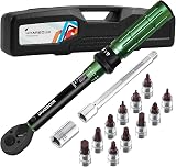 Uharbour 1/4 Inch Torque Wrench Set 3-25Nm 14Pcs Bike Repair Kit