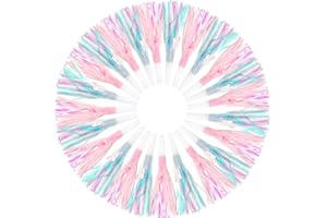 BBIAMSLEEP 24 Pcs Party Blower Green and Pink Birthday Noisemakers Birthday Blow Horns Party Horns Blowouts Whistles Party Squawkers for Birthdays Sporting Events Festival