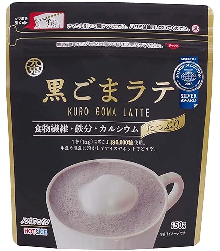 Amazon.com : Kuki Kuro-Goma Latte, black Sesame coffee 5.29oz
