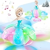 Toys for Girls 1-3,Dancing Princess Interactive Spin Robot Toys for Little Girls Age 3 with Colorful Flashing Lights & Music,