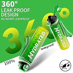 Mevoly All-New Water Bottle, 32 oz Motivational
