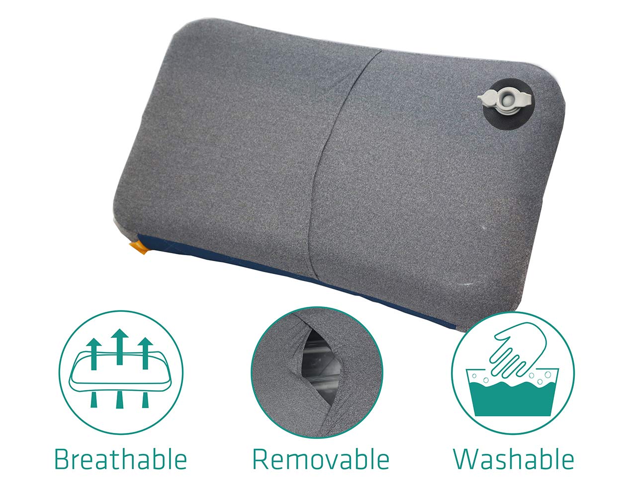 Trekology Inflatable Lumbar Travel Camping Air Pillows Portable