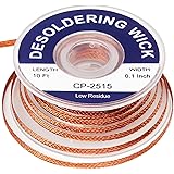 Lesnow solder wick braid 10ft Length Desoldering Wick Braid Remover Tool Solder Sucker 1 piece No-Clean soldering Wick Wire R