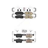 AmeriBRAKES Front Rear Ceramic Disc Brake Pads Kit
