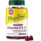 MegaFood Vitamin D3 Gummies 2000 IU (50 mcg) - Vitamin D Gummies Mixed Fruit Flavor, Bone, Muscle & Immune Support Supplement, Vegetarian, Gluten-Free, USDA Organic – 70 Gummies, 35 Servings