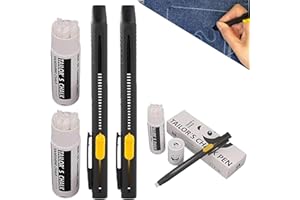 Heat Erasable Fabric Marker for Sewing, Embroidery, Quilting, Washable Replaceable Refill Marker Pen,Chalk Laundry Markers Pe