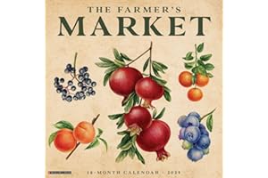 Farmer's Market 2025 12" x 12" Wall Calendar