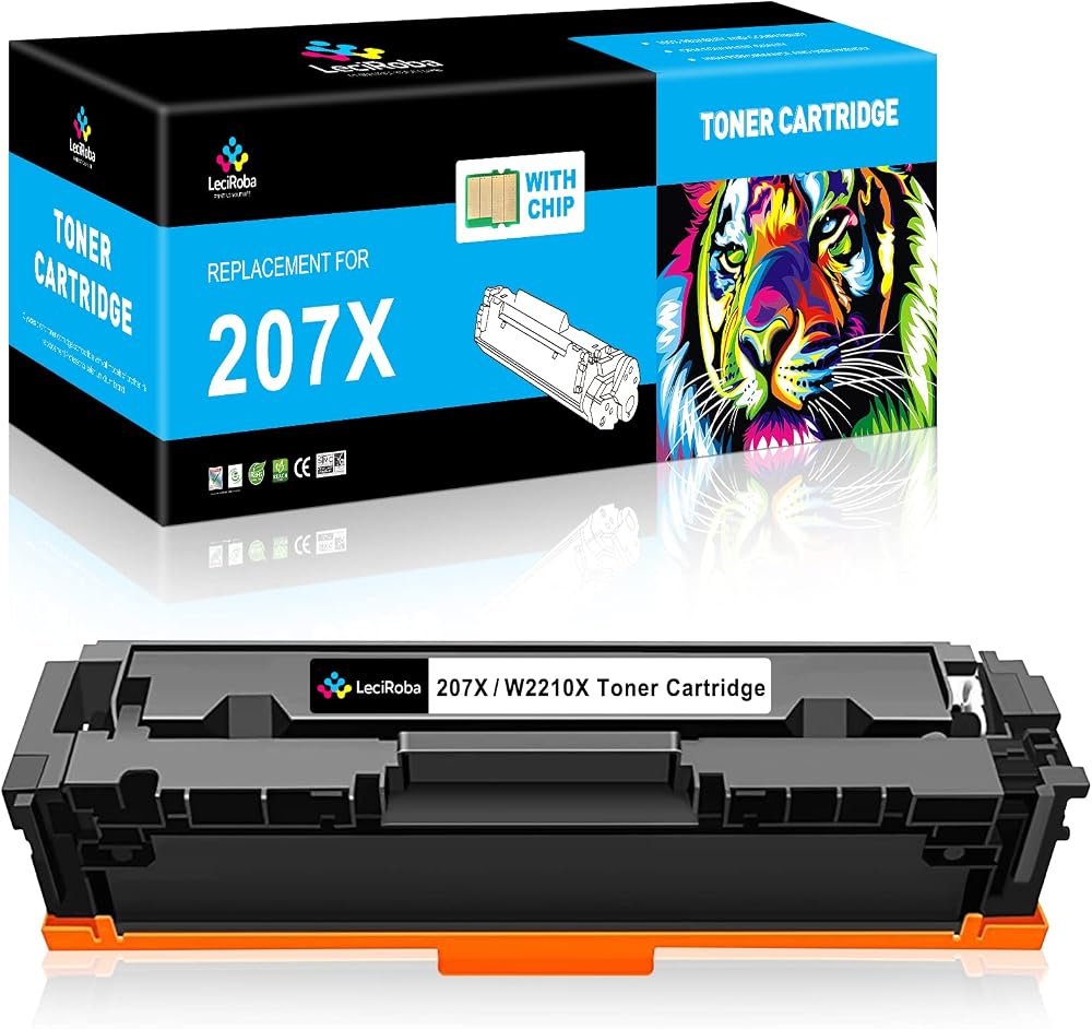 LeciRoba 207X Black Toner Chip for HP W2210X M255 M282 M283 MFP