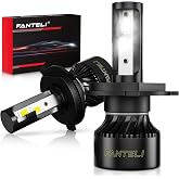 FANTELI 2x 𝖧𝟦/𝟫𝟢𝟢𝟥 Bulbs, 40000LM 900% Brighter 1:1 Size, No Adapter Required, 6500K Cool White IP68 Waterproof Off-Road Lights, Pack of 2