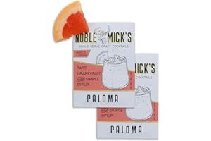 Noble Mick's Easy Delicious Refreshing Ready To Use For A Party, Celebration, or Happy Hour, Single Serve Craft Cocktail Mix, Paloma, 2 Pack