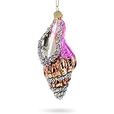 Conch Shell Blown Glass Christmas Ornament
