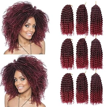 Gx Beauty 1b Bug 9pcs Lot Short Crochet Braiding Hair Ombre