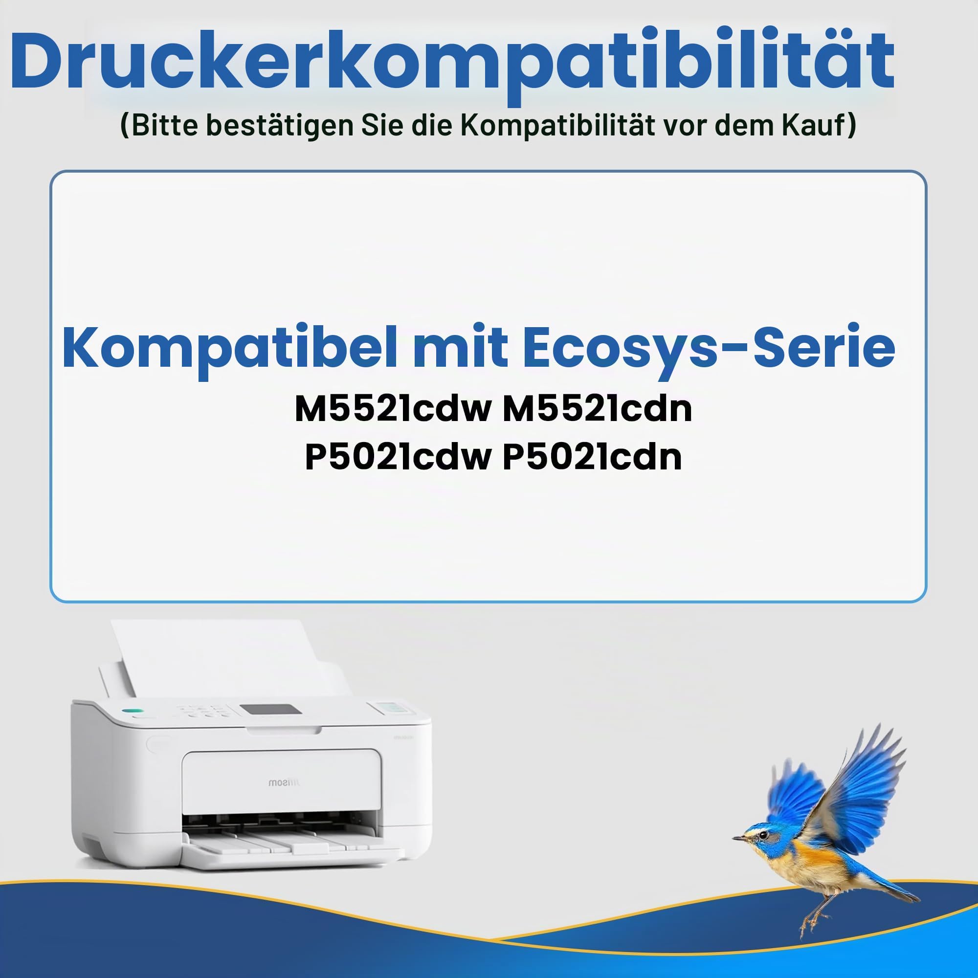 Jhaan TK5230 Kompatibel für Kyocera Ecosys M5521cdw M5521cdn P5021cdn Toner 2